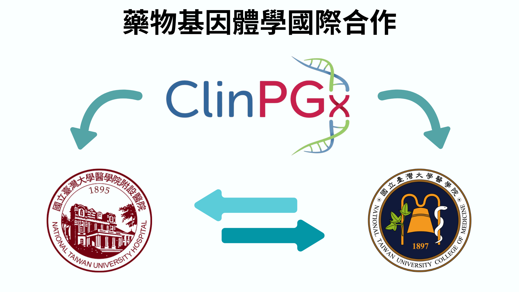 藥物基因體國際合作圖示